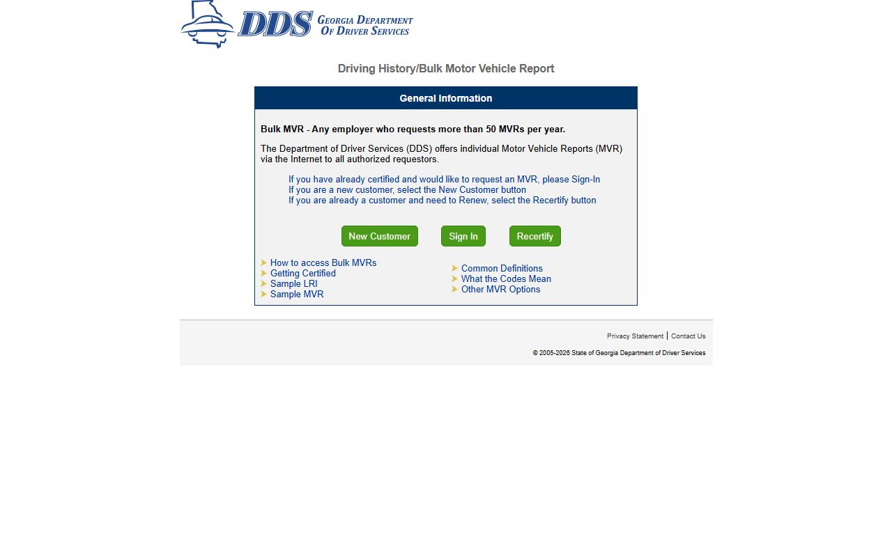 Lowndes County traffic court records Georgia DDS online MVR portal